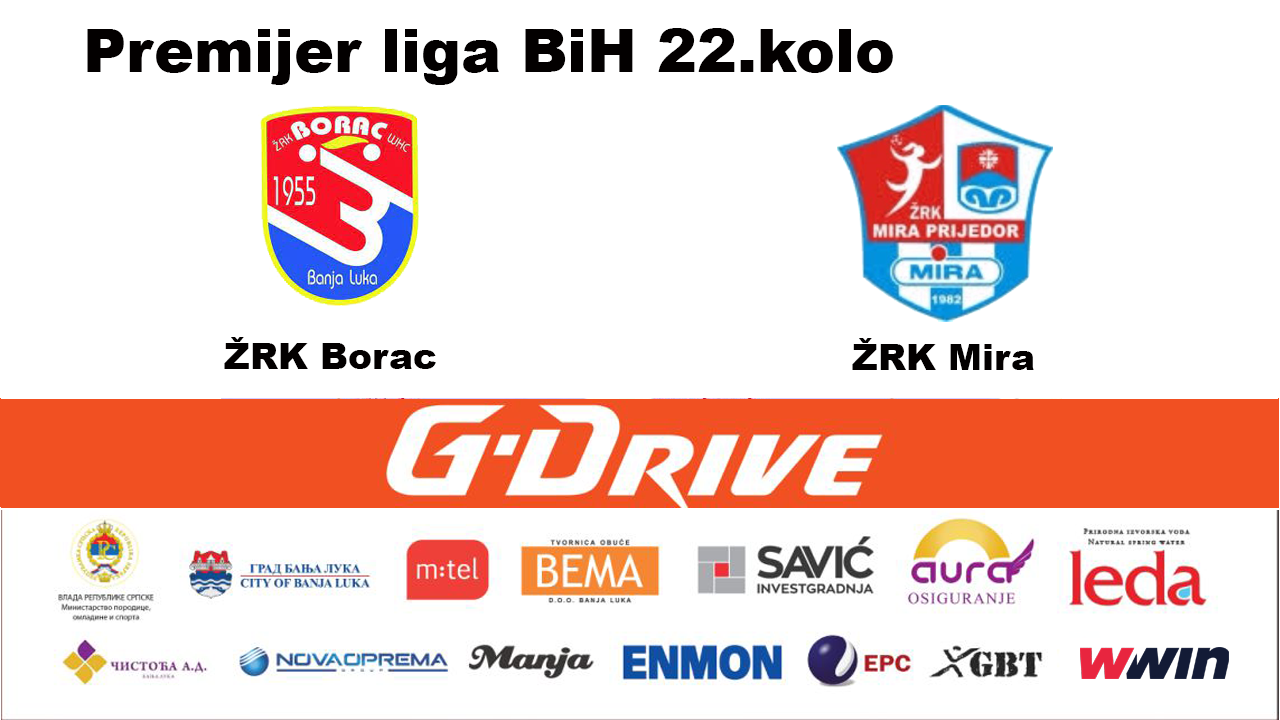 ŽRK Borac vs ŽRK Mira premijer liga BiH 22.kolo sezona 2021/22