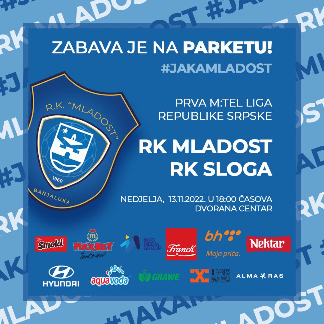 RK Mladost vs RK Sloga M:tel prva liga RS 7.kolo sezona 2022/23