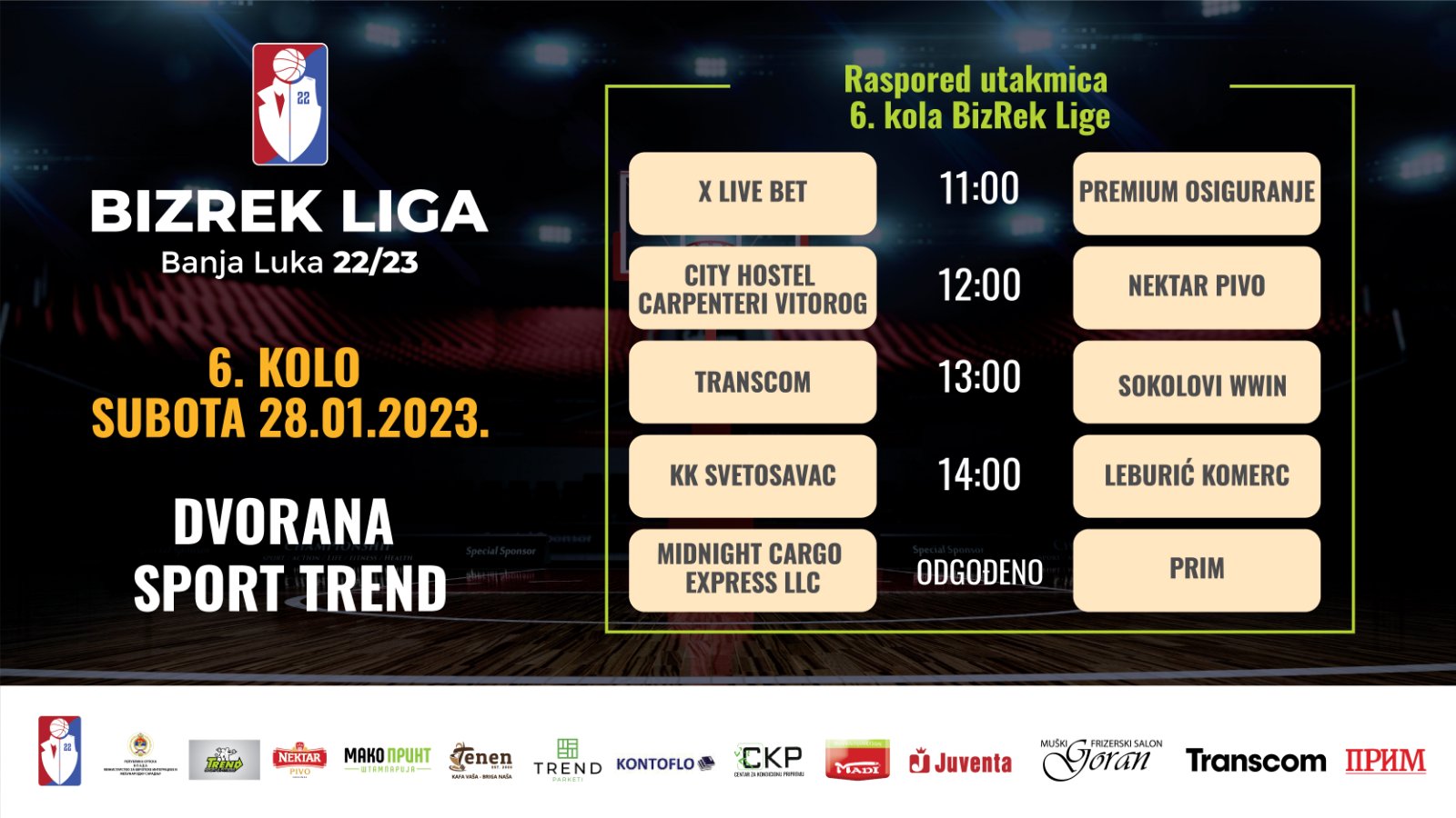 BizRek Liga Banja Luka 2022/23 6.Kolo