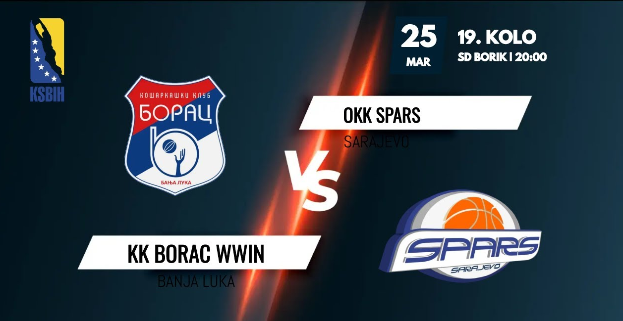 KK Borac WWIN vs OKK Spars - 19.kolo - KSBIH - 2022/2023