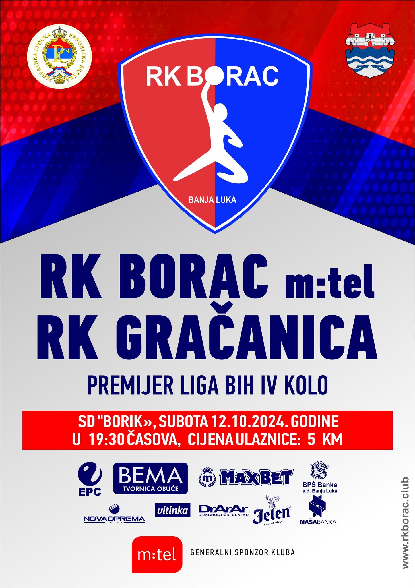 RK Borac vs RK Gračanica